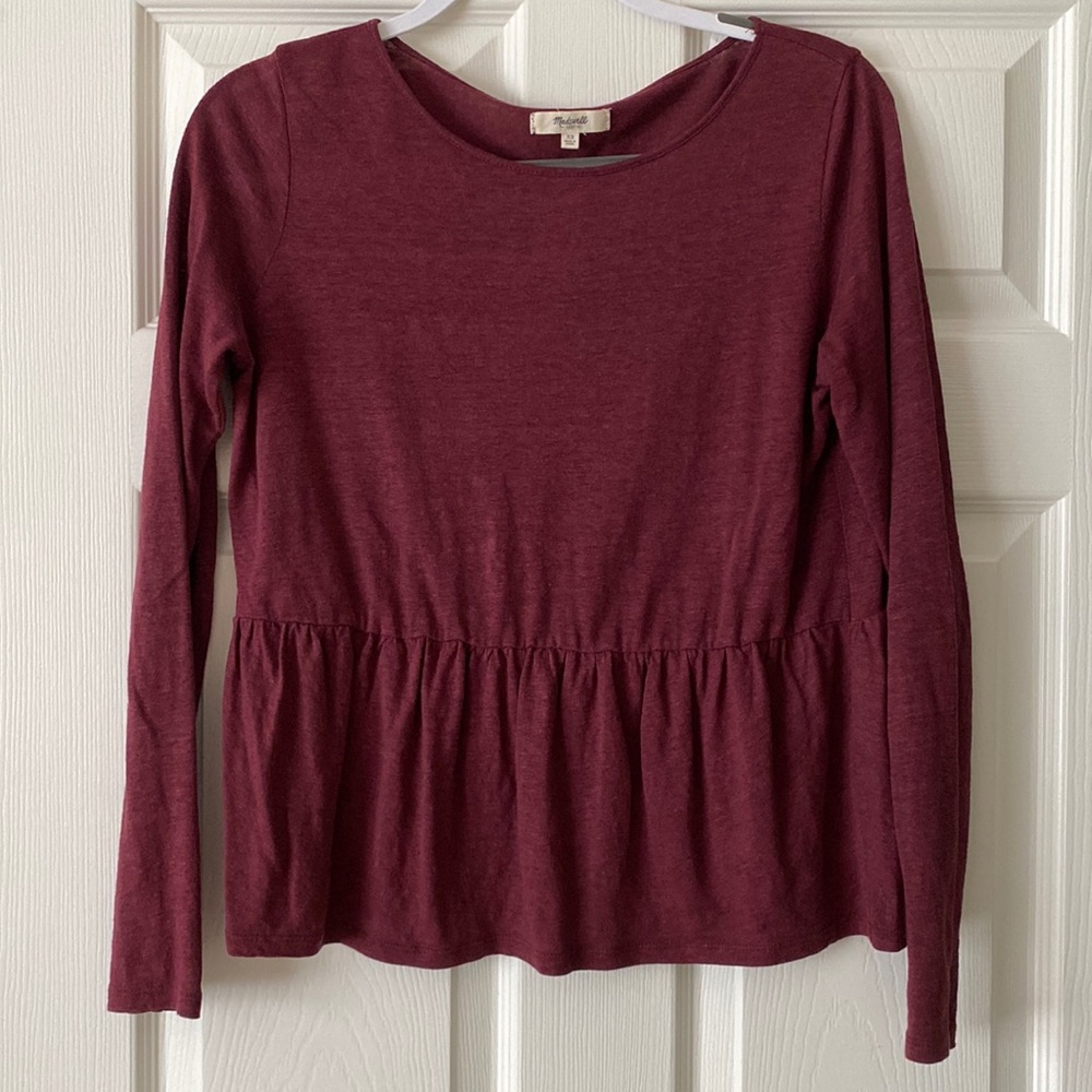 Madewell peplum top